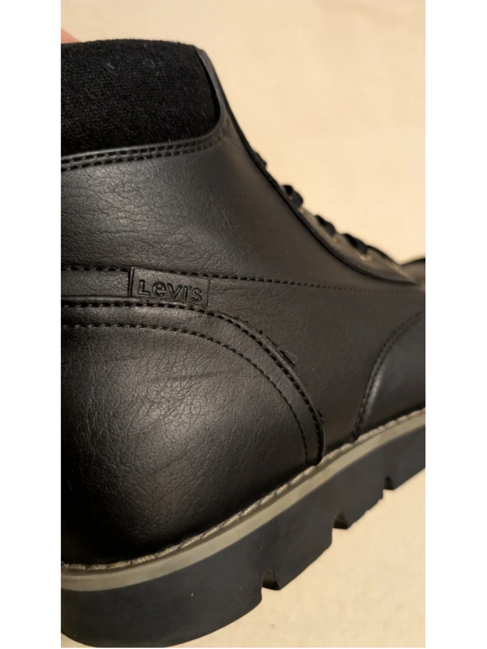 Levi's Mens Black Dean Moc Toe Lace Up Ankle Size 11 Boots F60